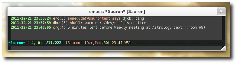 emacs-fu: sauron: keeping an eye on what's going on